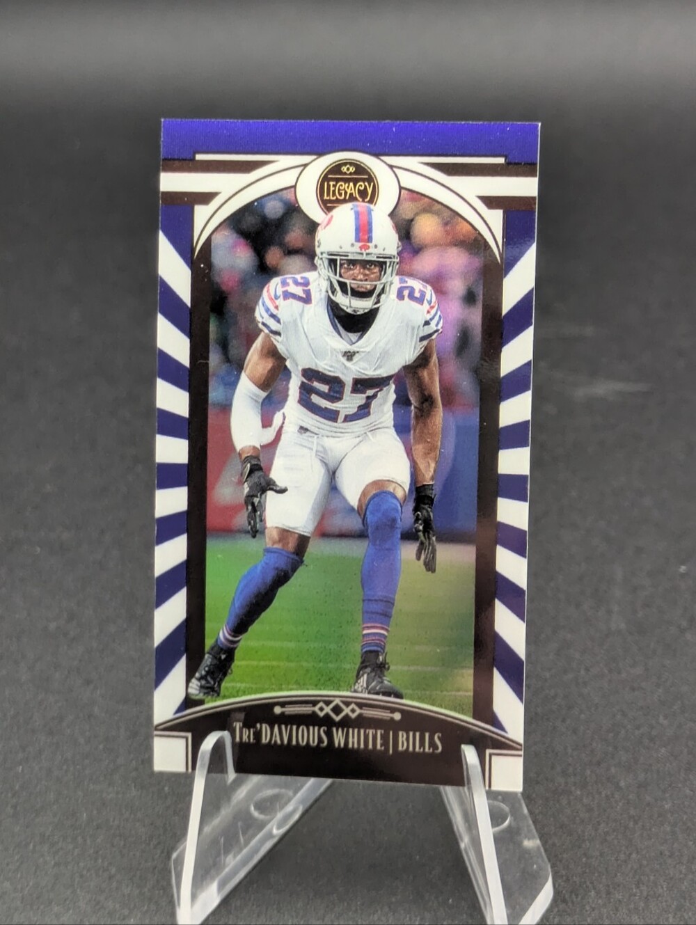 2020 Panini Legacy Premium Edition Mini Sapphire #/50 Tre'Davious White #6 Blue